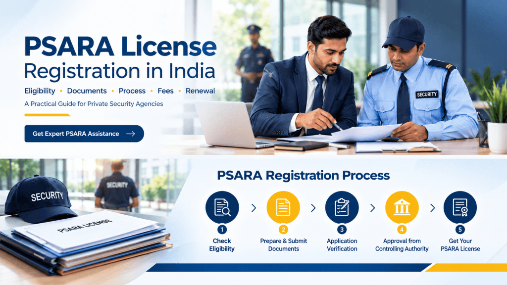 PSARA License process for private security agencies